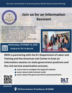 DEDI and DLT community employment information session