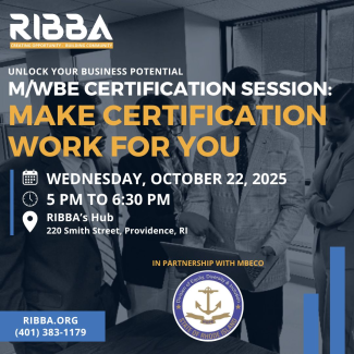 RIBBA and DEDI Minority Business Enterprise certification event